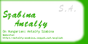 szabina antalfy business card